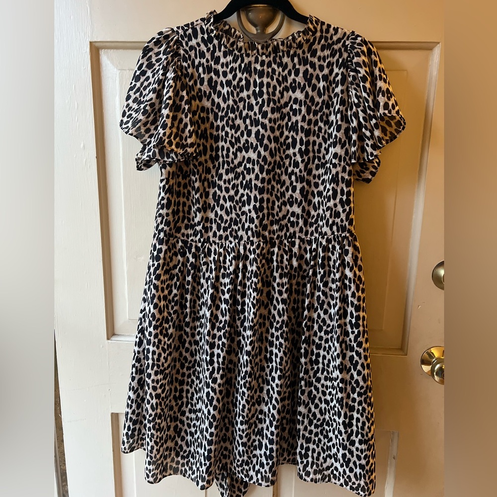 LOFT cheetah dress, size medium!